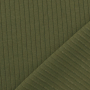 Tissu jersey de coton côtelé, vert olive