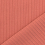 Tissu jersey de coton côtelé, pêche