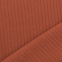 Tissu jersey de coton côtelé, rouille
