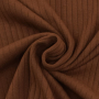 Tissu jersey de coton côtelé, terracotta