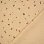 Ribjersey little flowers, beige