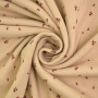 Ribjersey little flowers, beige