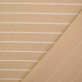 Tissu jersey de coton côtelé stripes, beige