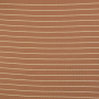 Tissu jersey de coton côtelé stripes, marron