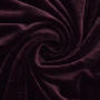 Tissu jersey velours, lie de vin
