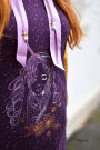 Ruban Satin pourpre (40 mm)