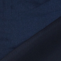 Tissu satin polyester léger uni, bleu foncé