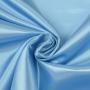 Tissu satin polyester léger uni, bleu clair