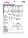 Sewing pattern Sports Jacket Burda 5729, En/Ger/Fr
