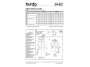 Sewing pattern blazer coat, Burda 6462, En/Ger/Fr