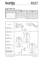 Schnittmuster Bluse , Hemdkragen , Stehkragen , Ärmelblende, Burda 6527