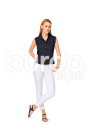 Schnittmuster Bluse , Hemdkragen , Stehkragen , Ärmelblende, Burda 6527