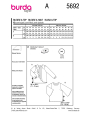 Patron Burda 5692 blouse & top femme, version papier, en français