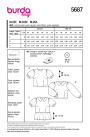 Naaipatroon Blouse, Burda 5687, Nl/Dui/En/Fr
