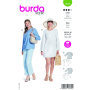 Naaipatroon blouse, Burda 5822, Nl/Dui/En/Fr