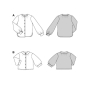 Naaipatroon blouse, Burda 5847, Nl/Dui/En/Fr