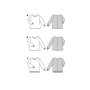 Naaipatroon blouse, Burda 5849 Nl/Dui/En/Fr