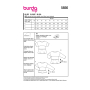 Naaipatroon blouse , Burda 5856, Dui/En/Fr