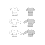 Naaipatroon blouse , Burda 5856, Dui/En/Fr