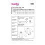 Naaipatroon blouse, Burda 5862, Nl/Dui/En/Fr