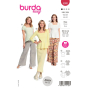 Naaipatroon blouse, Burda 5908, Nl/Dui/En/Fr