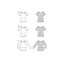 Naaipatroon blouse, Burda 5908, Nl/Dui/En/Fr