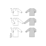 Naaipatroon blouse, Burda 5924, Nl/Dui/En/Fr
