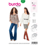 Naaipatroon blouse, Burda 6227, Dui/En/Fr