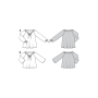 Naaipatroon blouse, Burda 6227, Dui/En/Fr