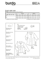 Blouse , Burda 6614, En/Ger/Fr