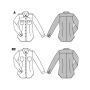 Naaipatron Blouse, Burda 6849, Dui/En/Fr