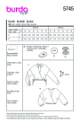 Naaipatroon Blouse Dames, Burda 5745, Nl/Dui/En/Fr