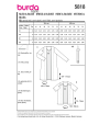 Naaipatroon blouse en jurk, Burda 5818, Nl/Dui/En/Fr