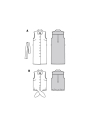 Schnittmuster Bluse und Kleid, Burda 6003