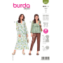 Pattern blouse en jurk, Burda 6023