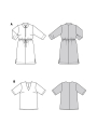 Pattern blouse and dress, Burda 6038