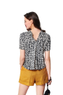 Pattern blouse en jurk, Burda 6039
