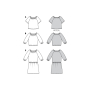 Pattern blouse en jurk, Burda 6111