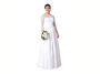 Patron Burda 6776 Robe de mariée, en français