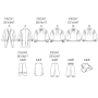 Naaipatroon Butterick 3072 historische combinatie, maat 32-36, Dui/En/Fr
