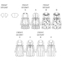 Patron Butterick 3351 robe enfant, taille 92-104, en français