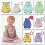 Patron Butterick 3405 combination bébé, 56- 68, en français