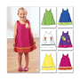 Patron Butterick 3772 robe enfant, taille 110- 122, en français