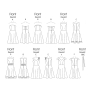 Patron Butterick 4443 robe, taille 42-46, en français