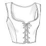 Naaipatroon Butterick 4669 historisch korset, maat 32-38, Dui/En/Fr