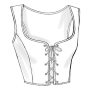 Naaipatroon Butterick 4669 historisch korset, maat 40-46, Dui/En/Fr