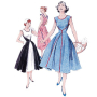 Patron Butterick 4790 robe rétro, taille 34-40, en français
