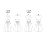 Patron Butterick 5209 robe rétro, taille 40-46, en français