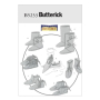 Patron Butterick 5233 chaussures historiques, Onesize, en français
