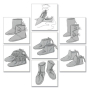 Patron Butterick 5233 chaussures historiques, Onesize, en français